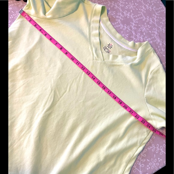 Isaac Mizrahi v neck sweatshirt lime green size 2X - Picture 8 of 11